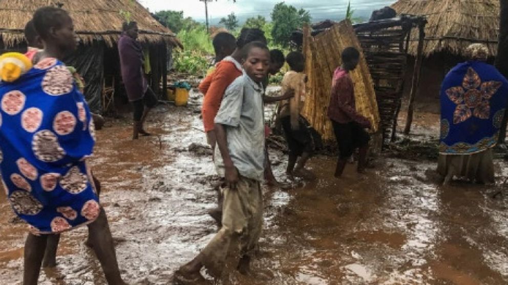 Varias aldeas quedaron tapadas por el barro.