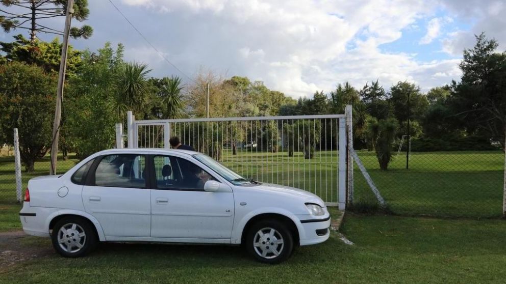 La entrada al predio donde se realizaba la celebración (gentileza: El Día).
