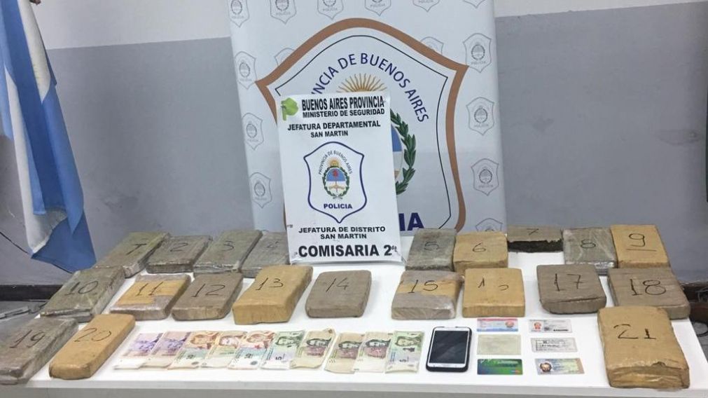 Esta es la droga secuestrada al clan familiar.