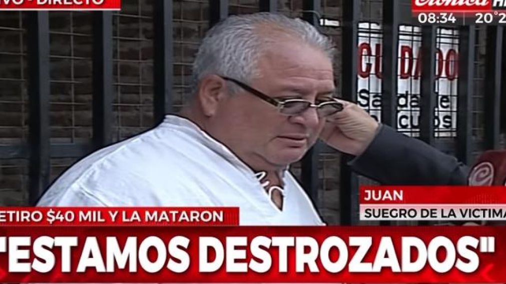 Juan. Reclamó "justicia" por el asesinato de su familiar. (Captura TV)