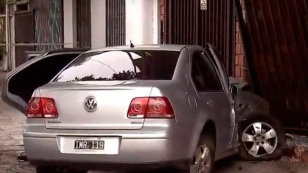 Violento choque en Parque Chas. (Foto Twitter).