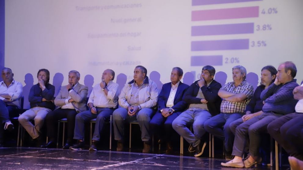 Los principales referentes del gremialismo, unidos.