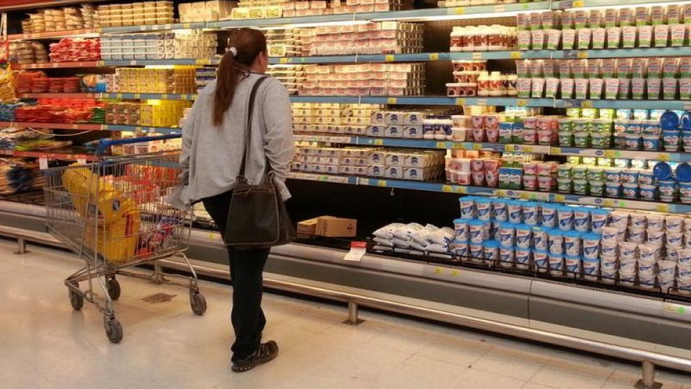 Lácteos, uno de los rubros más afectados.