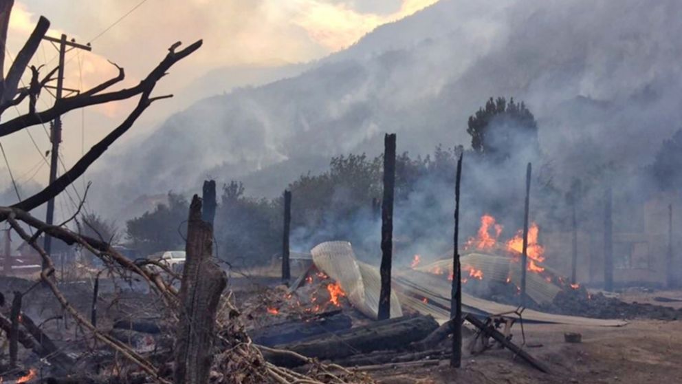 Una verdadera catástrofe en el Parque Nacional Los Alerces.