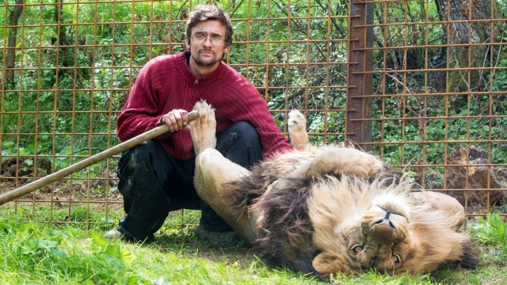 Prasek y el león, que se mantuvo manso hasta el fatídico desenlace.