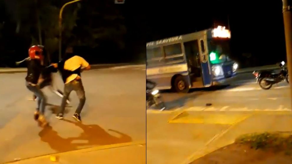 Un colectivero de la línea 291 increpó a dos motoqueros en la madrugada
