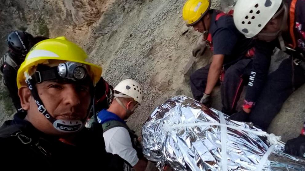 La joven sufrió la fractura de la tibia y peroné (Gentileza: Gerardo Morales).