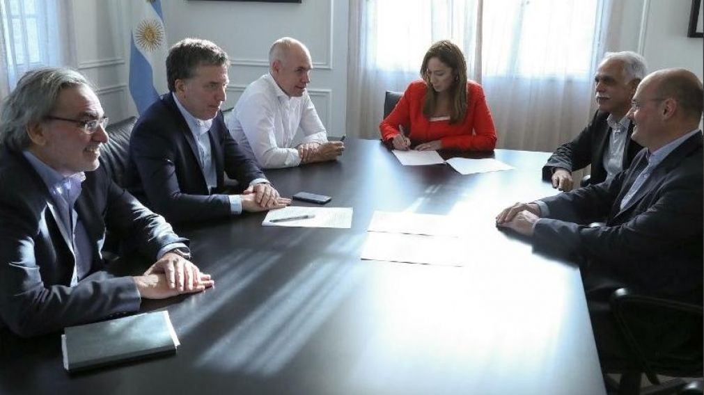 Lopetegui, Dujovne, Larreta y Vidal en Quinta de Olivos.