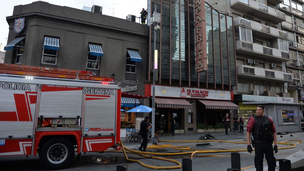 Por el siniestro, hubo corte total al tránsito por la zona (Nahuel Ventura/Crónica).