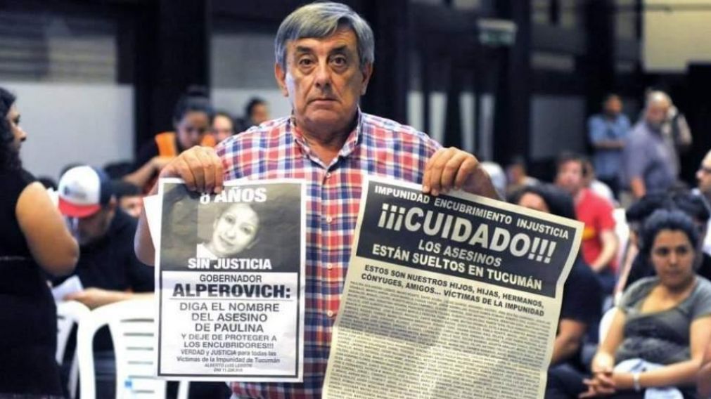 El padre de Yamila Lebbos criticó a quiene encubrieron el crimen (Gentileza: Vía País).