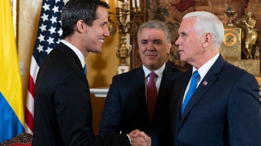 Guaidó, el colombiano Iván Duque y Pence ratificaron su cercanía.