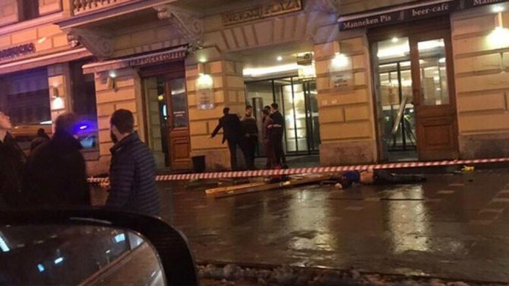 El lugar del fatal accidente.