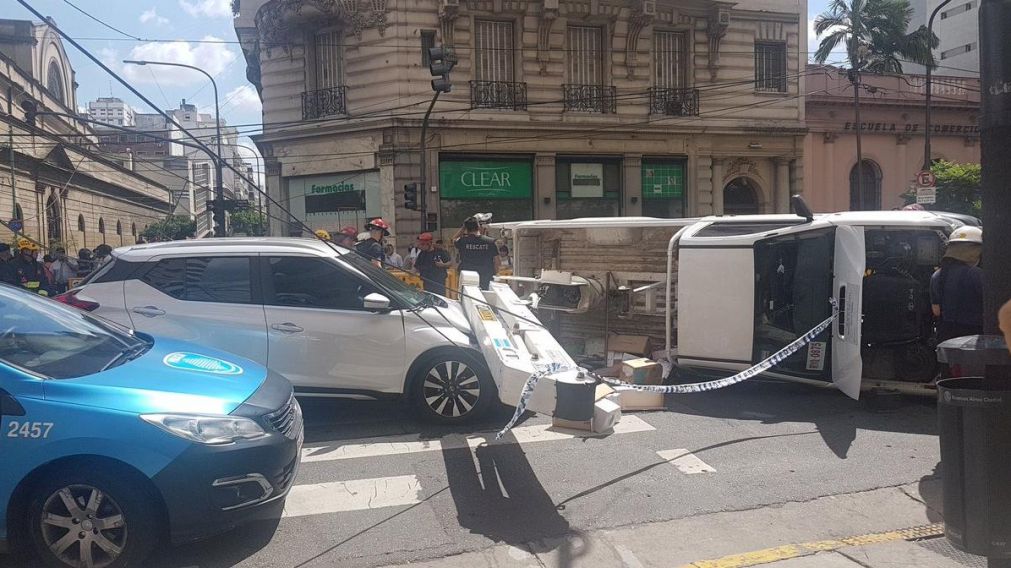 El accidente provoc� un caos vehicular en la zona (Gentileza: @alertastransito).