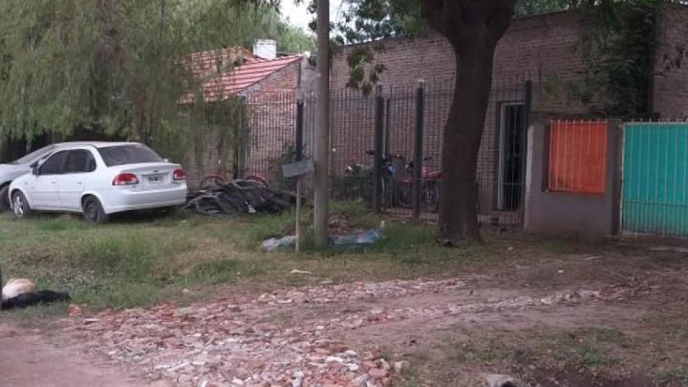 El domicilio donde encontraron muerta a Ortíz. (Gentileza saltohoy.adiarios.com)