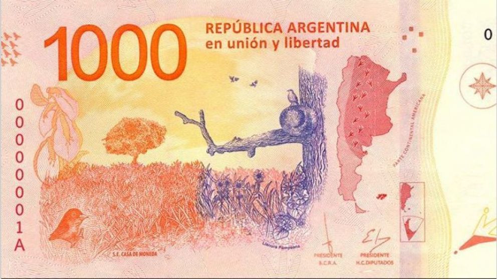El billete de 1000, en el medio de la polémica.