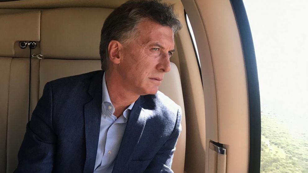 El presidente sobrevoló las zonas más afectadas por las inundaciones