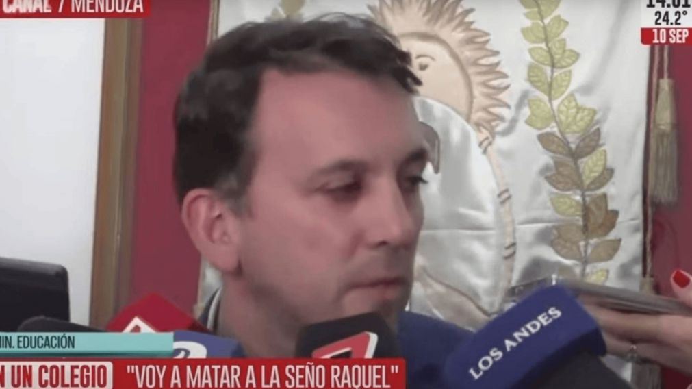 Habló el Ministro de Eduación de Mendoza por el caso de la nena de 14 años que llevó un arma a la escuela, disparó y dijo: "Voy a matar a la seño Raquel"