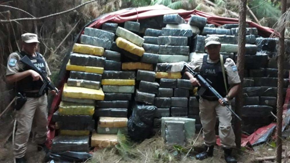 Incautaron un total de 9.186 kilos de marihuana (T�lam).