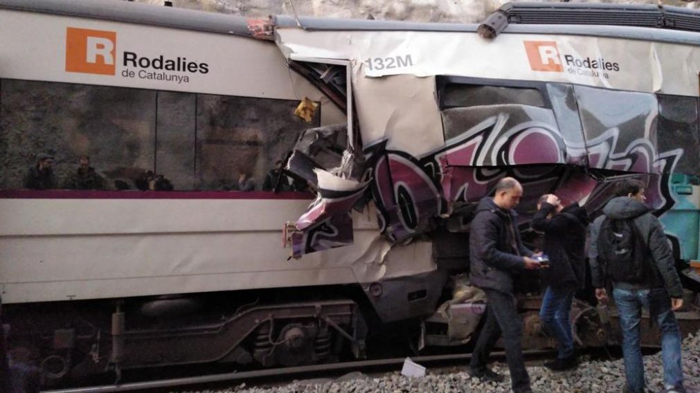 Así quedaron los trenes luego de la tragedia.