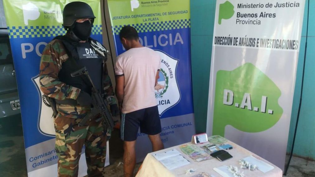 Poroto, tras ser detenido por la policía bonaerense.