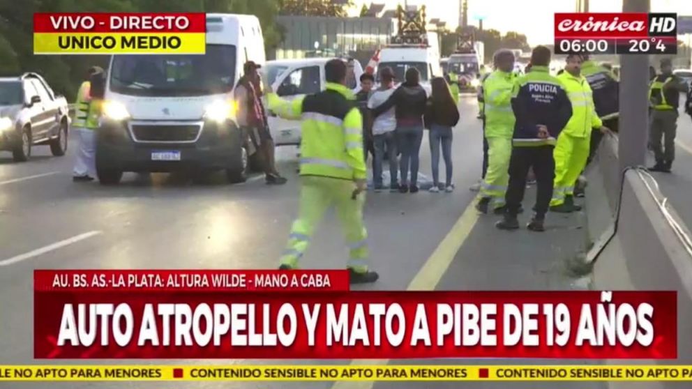 El accidente fatal se produjo en la madrugada.