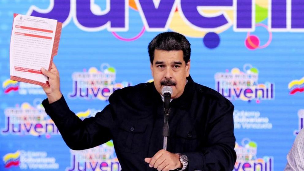 El jefe de Estado venezolano, enojado con Europa.