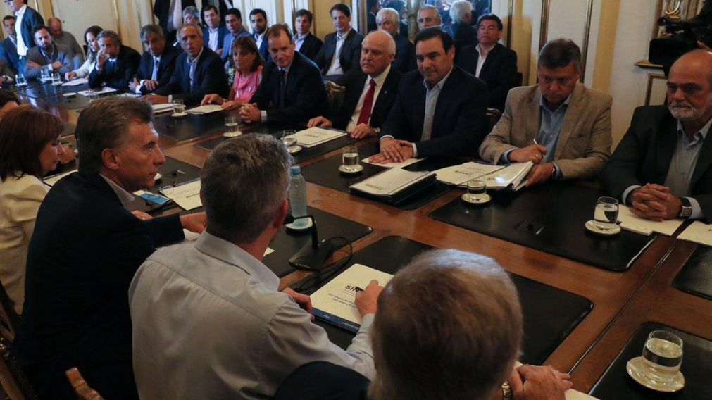 El encuentro fue en el Salón Norte de la Casa de Gobierno.