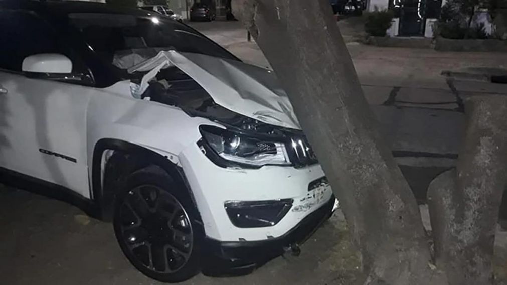 Así fue la escena final del accidente protagonizado por el jugador.