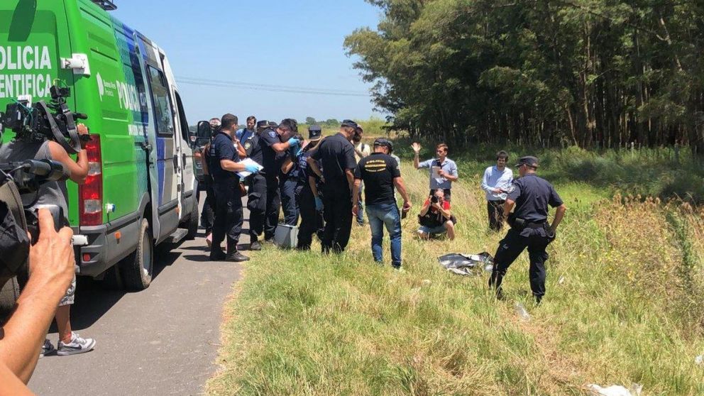 La policía científica se llevó lo encontrado para analizarlo (Gentileza @hechosanderecho)