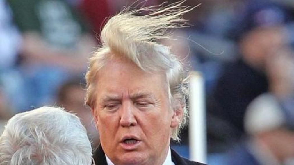 El presidente Trump no es amigo del viento.
