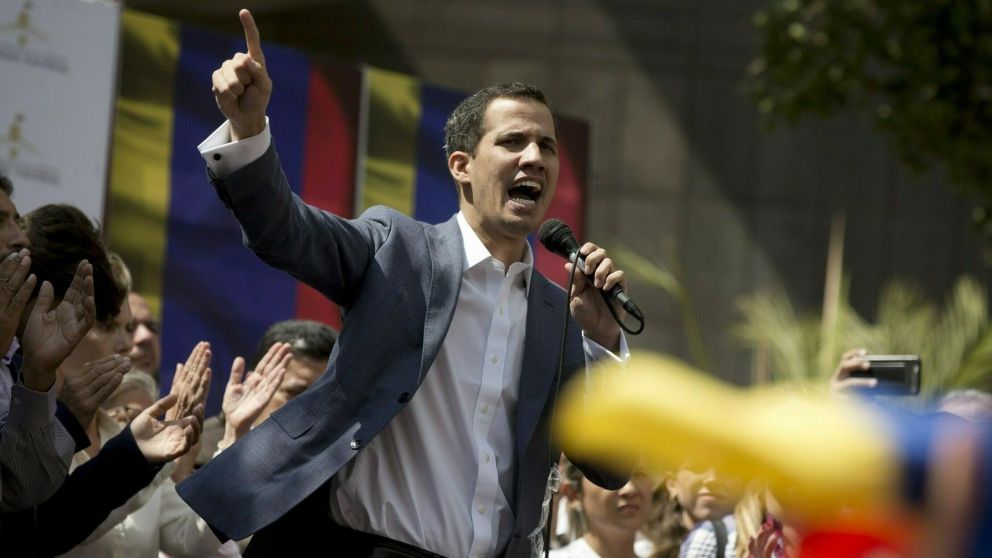 Guaidó, líder de la Asamblea Nacional (AN-Parlamento). (AFP)