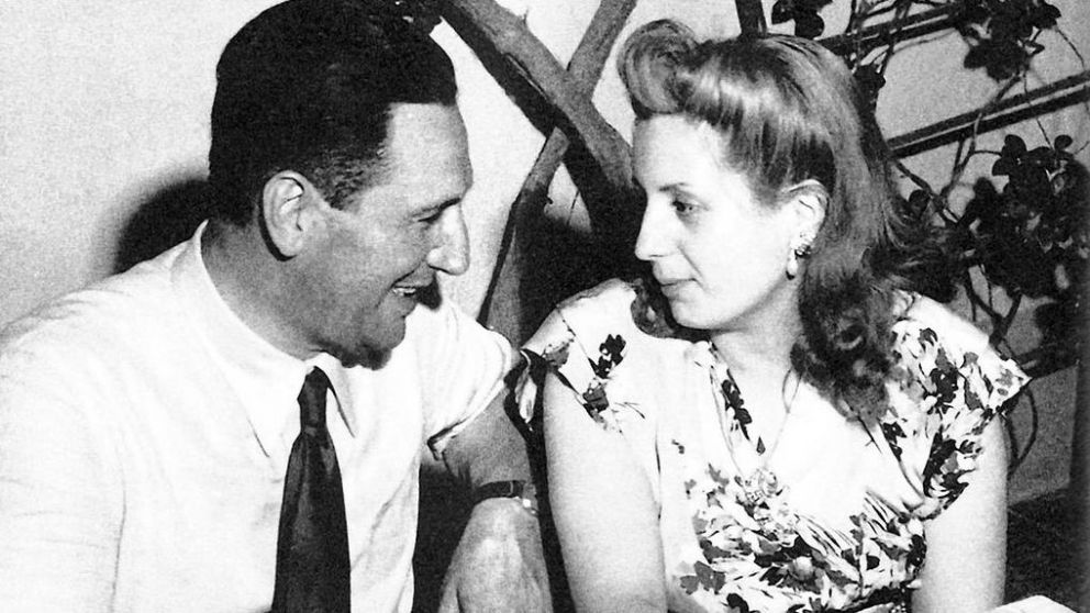 En sus primeros a�os como pareja.