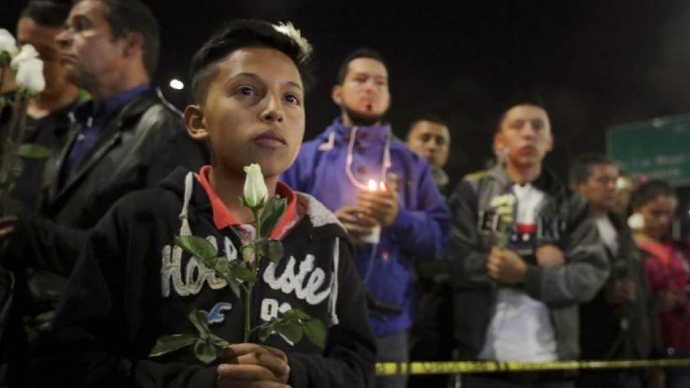 Se concentraron frente a la Escuela de Cadetes. (Reuters)
