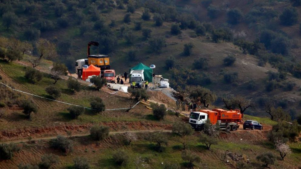 El lugar donde trabajan los rescatistas (Fotos diario El País).
