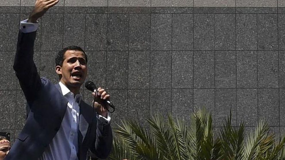 Guaidó fue arrestado por las fuerzas de Maduro (AFP).