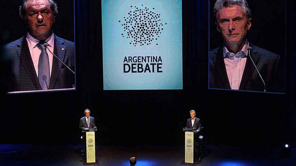 El famoso debate entre Scioli y Macri del 2015 (archivo).