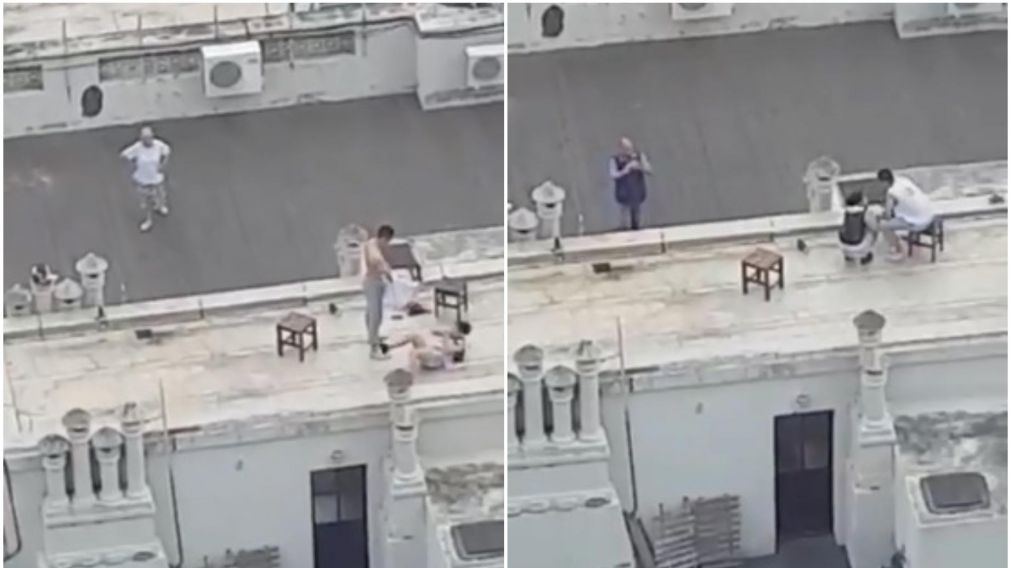 Los hicieron vestirse y bajar.