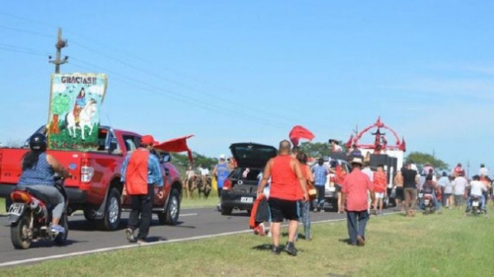 Miles de fieles ya viajaron a Mercedes para participar de la celebración.