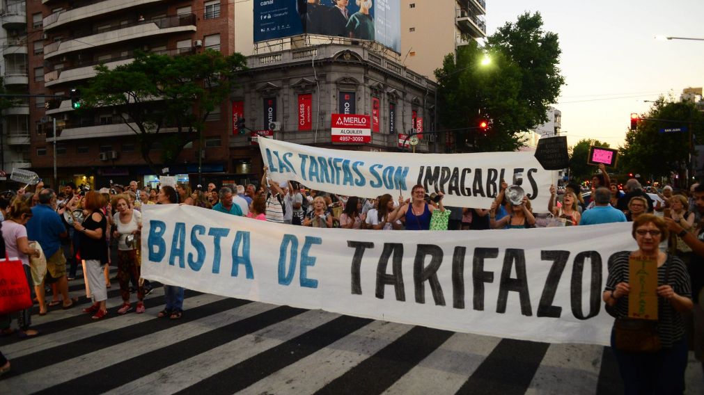 Las protestas en San Juan y Boedo (Fotos Claudio Espeche - Crónica).