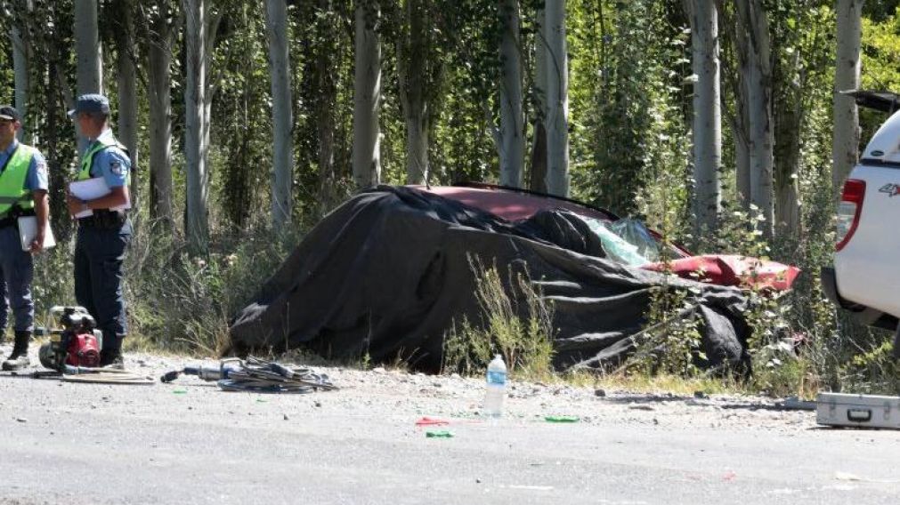 Así quedó uno de los vehículos que participó del fatal accidente.