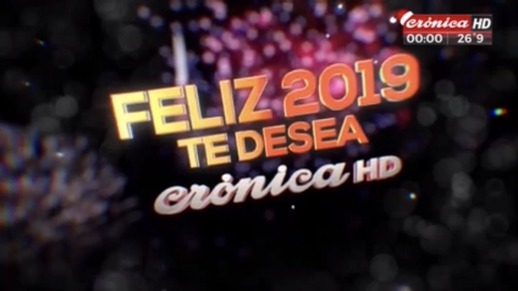 Cr�nica TV vibr� con el comienzo del 2019. 