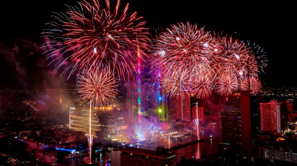 Celebración de Año Nuevo en Tailandia. (AFP)