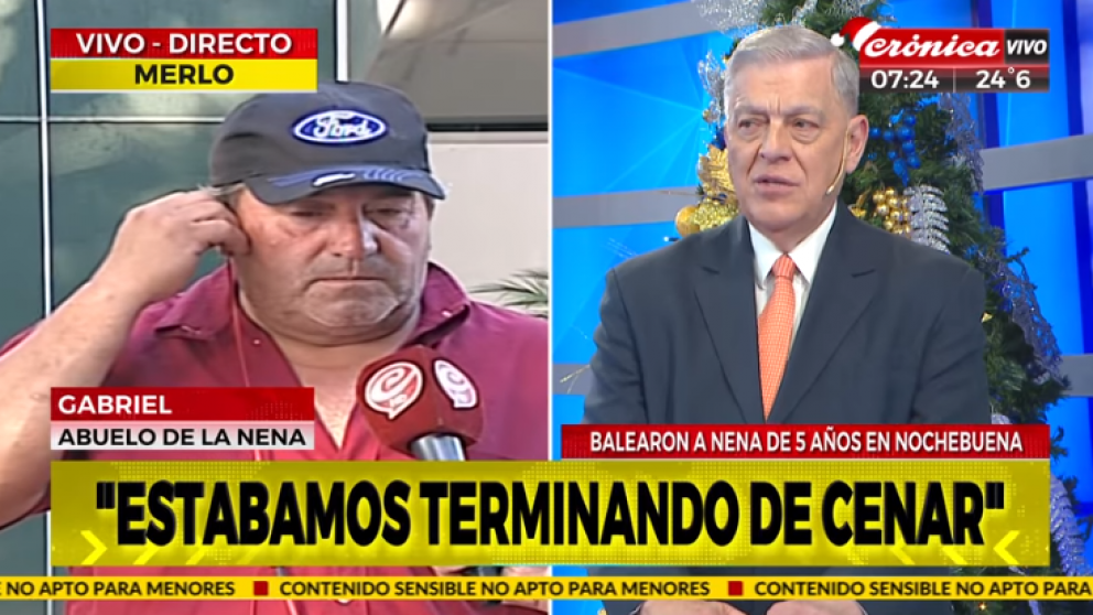 El hombre pidió que el autor de los disparos se haga presente en la Justicia (Captura de TV).