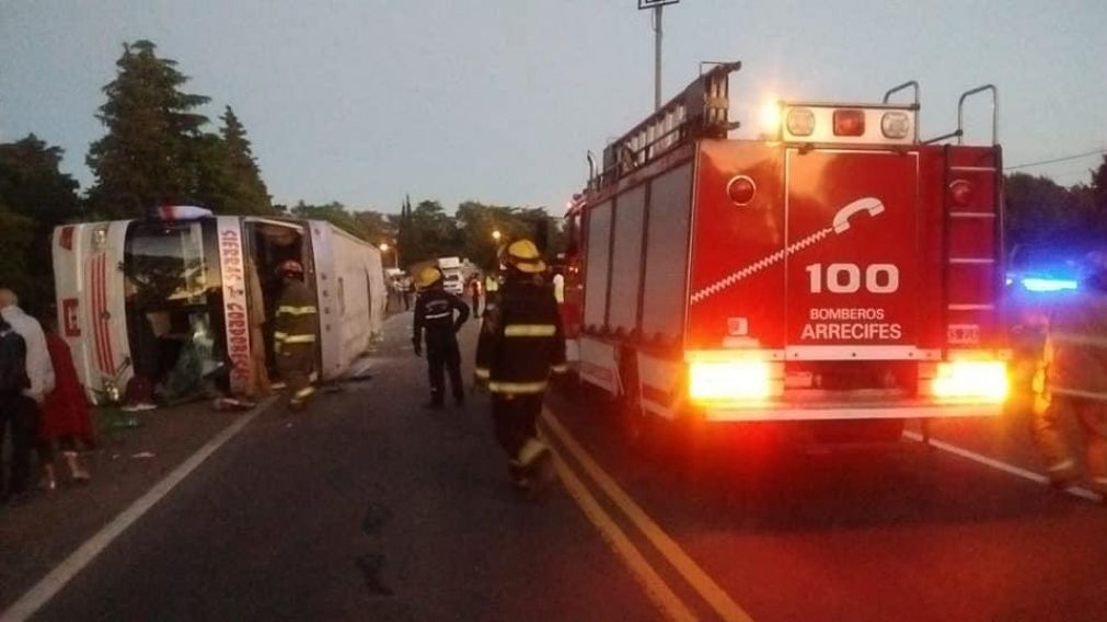 Los bomberos realizaron tareas de prevención en la zona durante las primeras horas de la mañana (