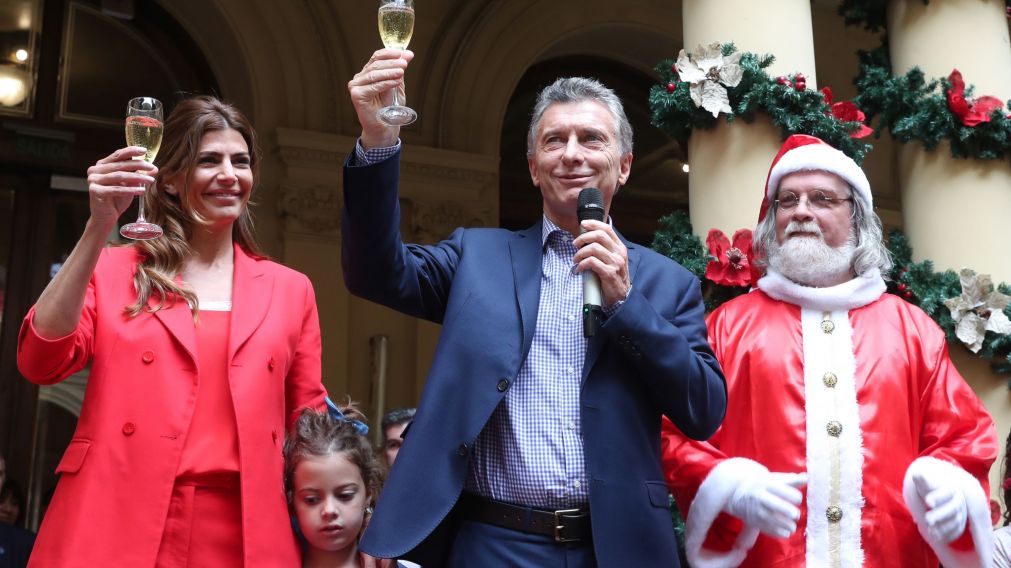 Brindó en Casa Rosada. (Presidencia)