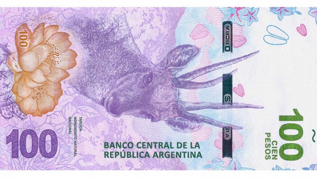 El nuevo billete de $100.