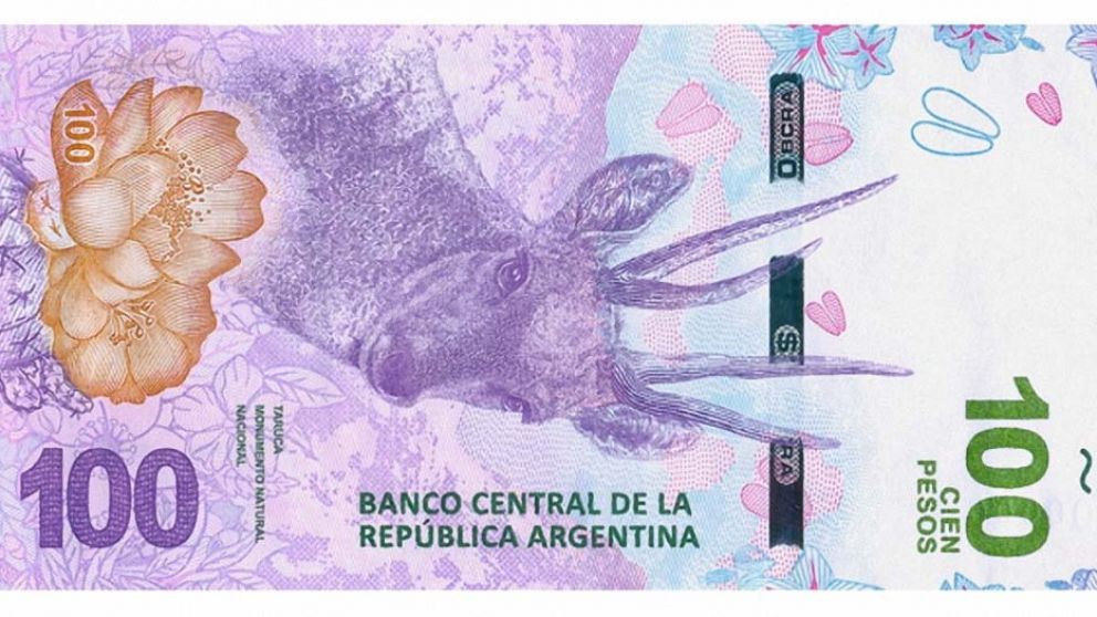 El nuevo billete de $100.