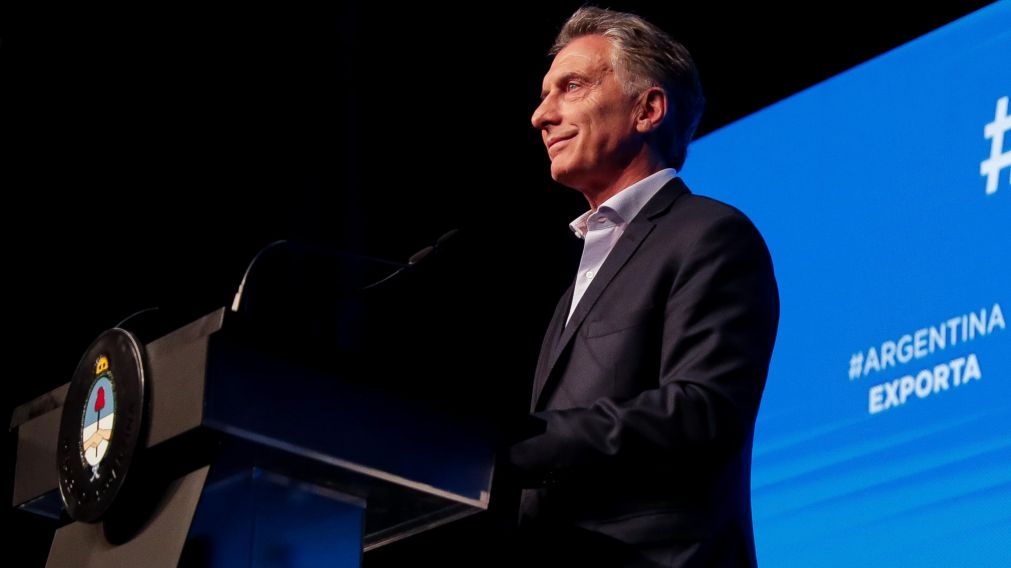 Macri durante el acto. Volvió a hacer hincapié en el futuro del país.