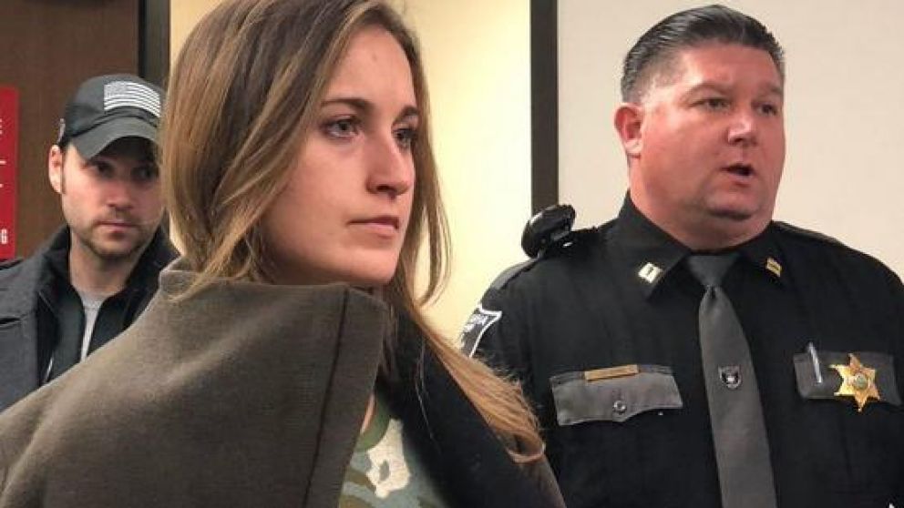 Ramsey Bearse al momento de ser detenida.