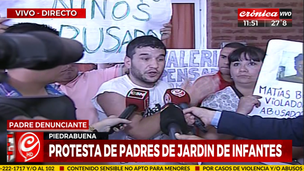 Un denunciante aclaró que se pedirá la cámara gesell para los nenes. (Captura).